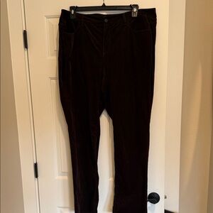 Talbots Chocolate Corduroy Trousers
